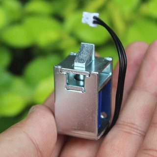 DC12V Electronic Solenoid Lock Micro Electromagnet Core DIY Electric Control Lock Access Control Lock Safe Lock Electric