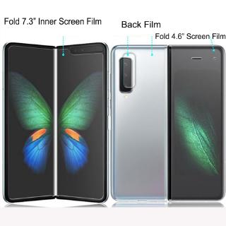 For Samsung Galaxy Fold Full Cover Transparent Soft Screen Protector Film（Front and Back）