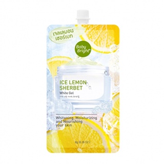 Baby Bright Ice Lemon Sherbet White Gel (8 กรัม) เบบี้ไบรท์ ไอซ์เลม่อนเชอร์เบทไวท์เจล