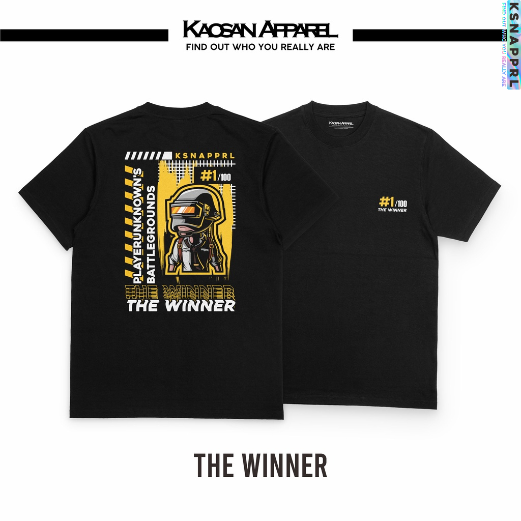 เสื้อยืด PUBG Gamer "The Winner" - เสื้อยืด PUBG / เสื้อยืดเกมเมอร์ / เสื้อยืด Moba Game / เสื้อยืด 