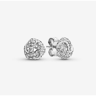 (พร้อมส่ง)*New*Pandora Shimmering Knot Stud Earrings