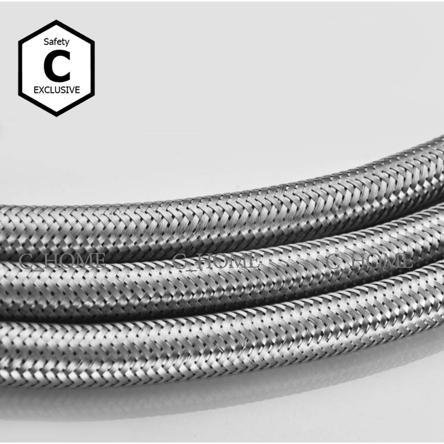 [C_HOME]ท่อน้ำ สายน้ำดี สายน้ำดีสแตนเลสถัก เหนียว ทนแรงดันสูง มี10ขนาด 14 16 18 20 22 24 32 40 48และ60 - รูปที่ 4