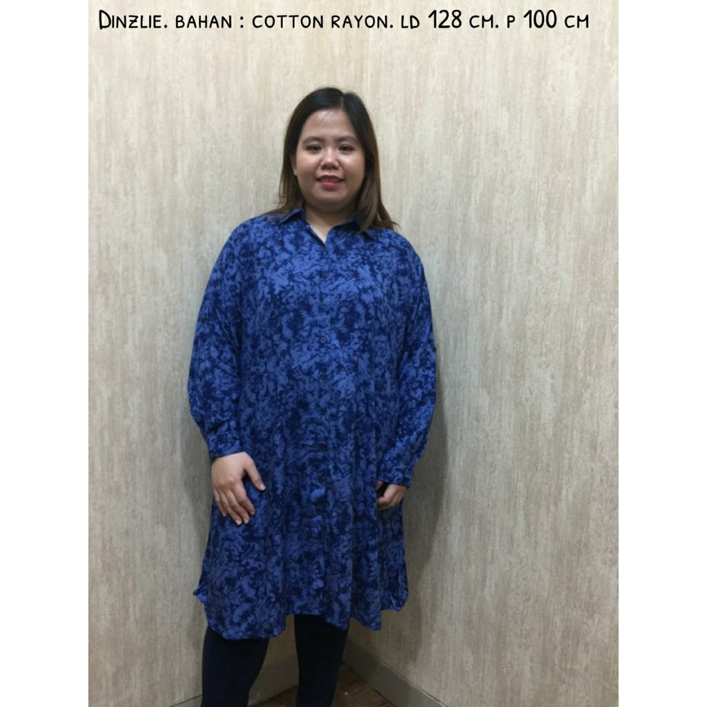 เสื้อแขนยาวผู้หญิง KEMEJA KATUN ผ้าฝ้าย RAYON, BANGKOK PATTERN MOTIF