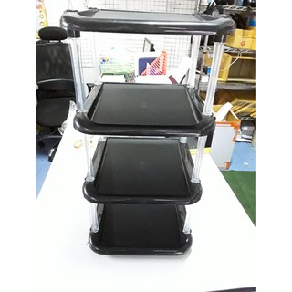 ชั้นวางรองเท้า4ชั้นขนาด31.5X32X62CM สีดำสินค้าพร้อมส่ง
