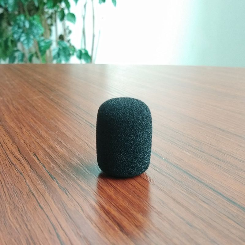 Louting 5PCS ไมโครโฟนสีดําชุดหูฟังโฟมฟองน้ํากระจก Mic Cover