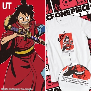 เสื้อยืดแขนสั้น พิมพ์ลายอนิเมะ ONE PIECE X UNIQLO ONE PIECE สําหรับผู้ชาย