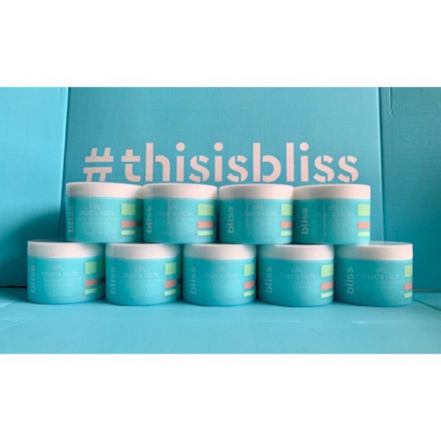 พร้อมส่ง🇺🇸 bliss oh, that's rich™ ULTRA SILKY-SHEEN BODY CREAM 200 g ≌ 7.0 oz