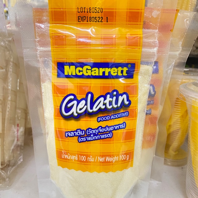 พร้อมส่ง เจลาตินผง Gelatin 100g. Mcgarrett