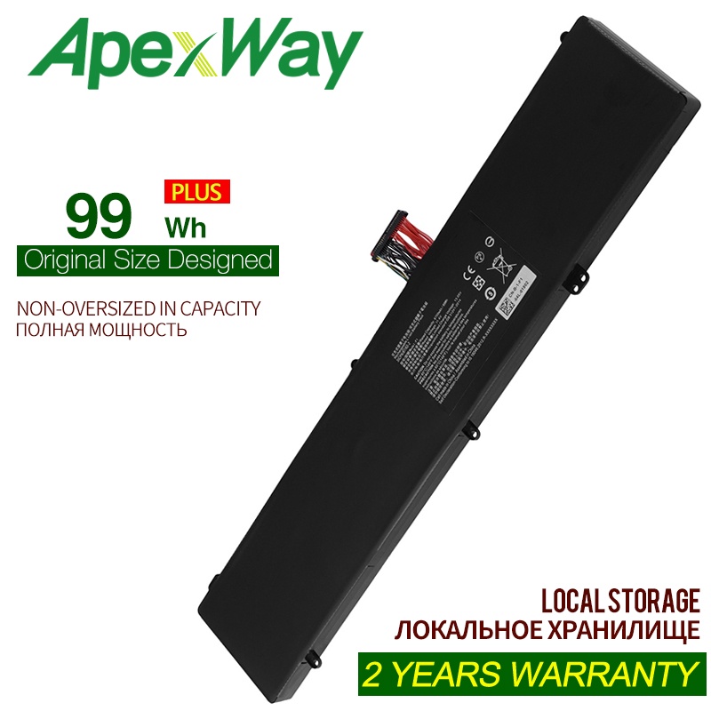 ApexWay 99Wh RZ09-0166 F1 Laptop Battery for Razer Blade Pro 17.3" 2017 RZ09-01663E52 RZ09-01662E53-