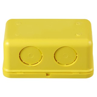 Junction box CIRCULAR BOX PVC 2X4 INCHES YELLOW SCG Conduit, accessories Electrical work กล่องพักสายไฟ กล่องพักสายเหลี่ย