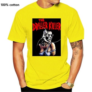 ขายดี เสื้อยืดแขนสั้น พิมพ์ลาย The Driller Killer V3 movie poste 1979 BLACK S-5 สไตล์คลาสสิก สําหรับผู้ชาย HMimaf27NBcoh