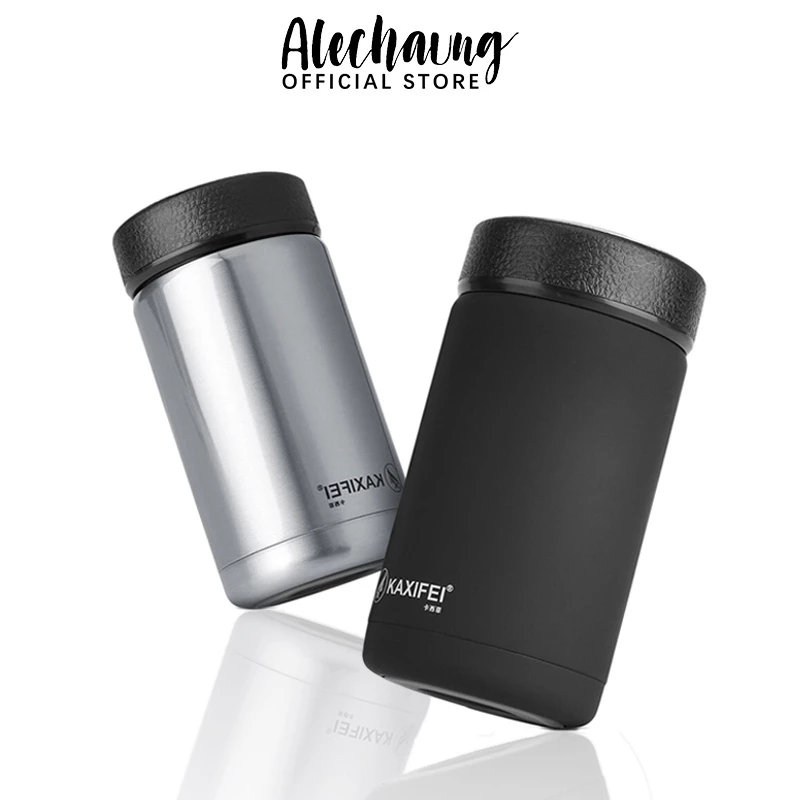Alechaung ขวดเก็บความร้อน ฉนวนสุญญากาศ แก้วเก็บเย็น กระติกน้ำ กระติกเก็บเย็น 380ml แก้วเก็บอุณหภูมิ