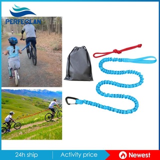 Stretchable Bicycle Tow Rope Strong Bike Stretch Pull Strap Bungee Cord Red