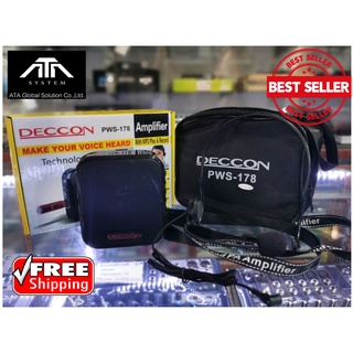 ตู้ลำโพงอเนกประสงค์ Deccon PWS-178 USB Bluetooth FM MIC REC ตู้ลำโพงอัดเสียง ตู้คาดเอว ตู้เพลง ตู้ลำโพงพร้อมไมค์ ไมค์ครอ