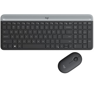 Logitech MK470 SLIM COMBO Mouse/Keyboard คอมโบคีย์บอร์ดและเมาส์ไร้สาย - graphite