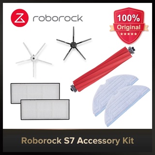 ของแท้ Original Roborock S7 S7 MaxV G10s อะไหล่แปรงลูกกลิ้ง ผ้าม็อบ ทําความสะอาดได้ แบบเปลี่ยน