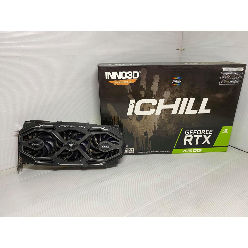 ขายการ์ดจอมือสอง INNO3D RTX 2080 SUPER ICHILL X3 ULTRA 8GB ต่อไฟเพิ่ม 8+8 pin