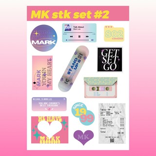 MK stk set #2 | สติ๊กเกอร์ A5 มาร์คลี NCT