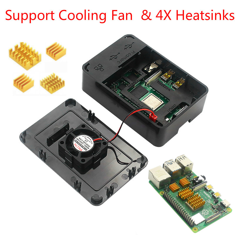 2/4/8GB Raspberry Pi 4 Model B Kit with Case SD Card Power Adapter Cooling Fan Heat Sink HDMI Cable Plug & Play BCEW #7