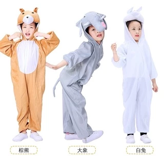 เด็กสัตว์ไดโนเสาร์เครื่องแต่งกายคริสต์มาส Onesies ชุดนอนลิงเป็ดแพะวัวกระต่าย Ladybug ชายหญิงชุดคอสเพลย์ Jumpsuit