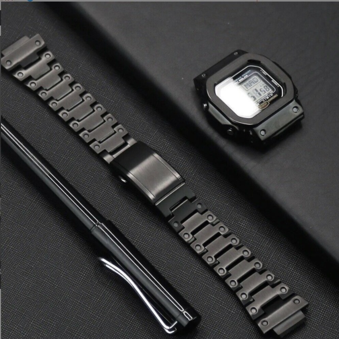 สายนาฬิกาข้อมือสแตนเลสสําหรับ Casio G-Shock Dw-5600 Dw5610 5600E 6900 Gwm5610