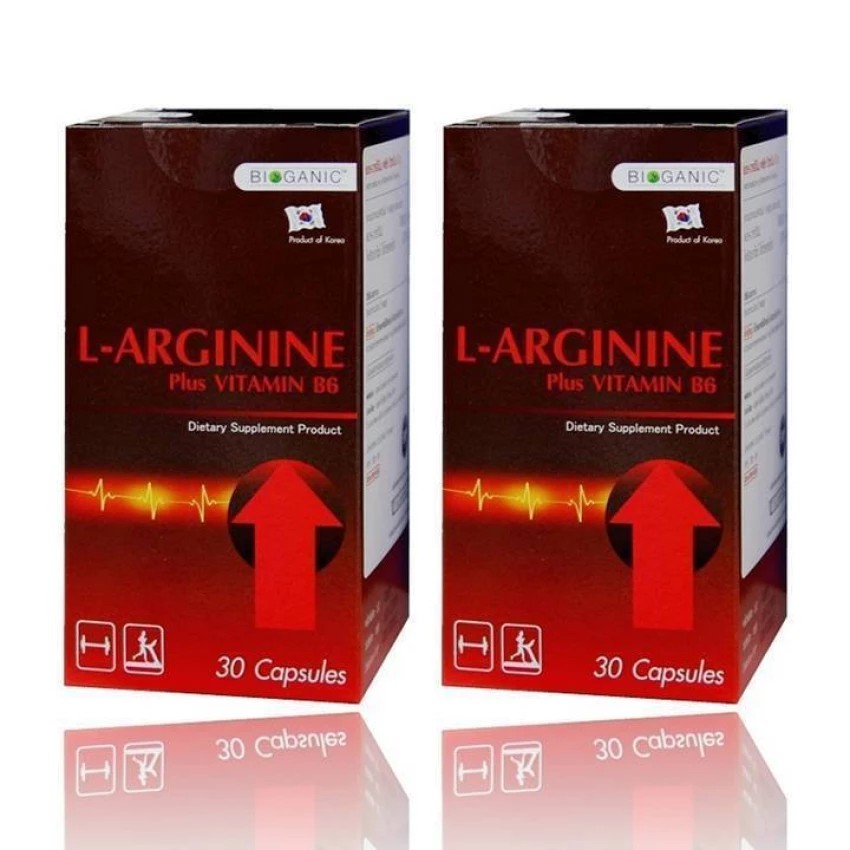 Bioganic L-Arginine Plus Vitamin B6 (30 เม็ด) x 2 กล่อง