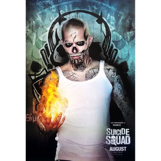 โปสเตอร์ หนัง Suicide Squad 2016 DIABLO POSTER 24”x35” Inch Antihero DC Comics Jay Hernandez