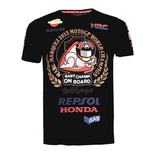 △♦Speedone.Th Racing Motogp No. 93 Marquis เสื้อยืดลําลองแขนสั้นเนื้อผ้าฝ้ายสําหรับแข่งรถจักรยานยนต์