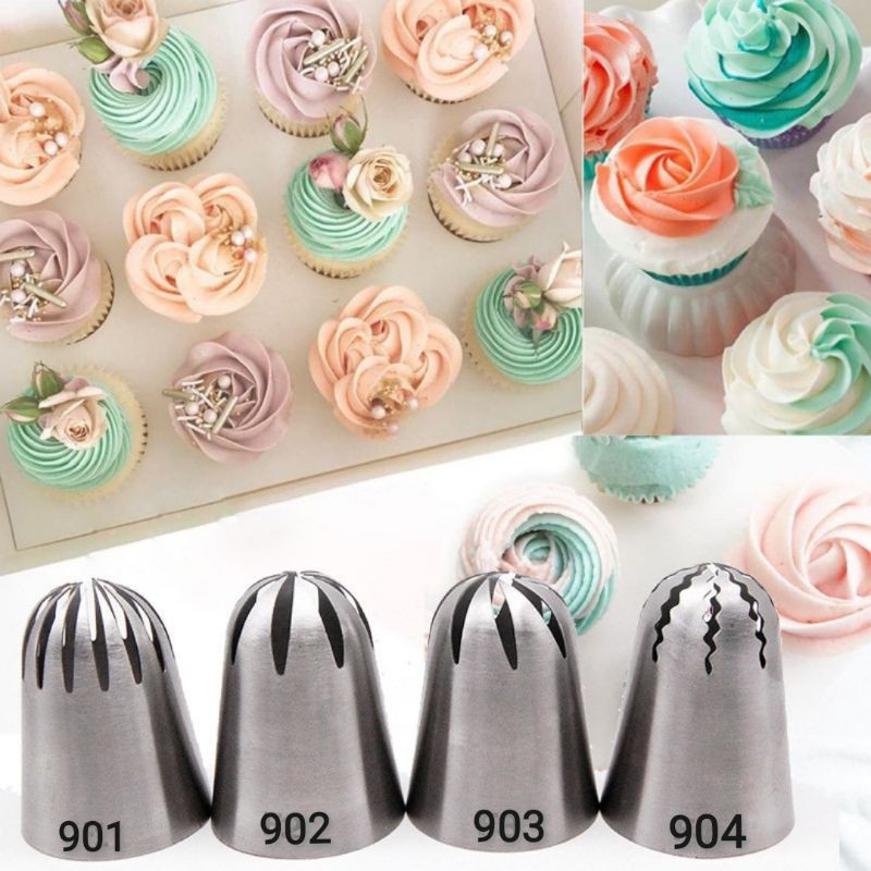 หัวบีบครีมขนาดใหญ่พิเศษ,หัวบีบครีม901,902,903, 904,หัวบีบวิปครีม