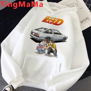 Initial d เสื้อกันหนาวมีฮู้ด พลัสไซซ์ สําหรับผู้ชาย