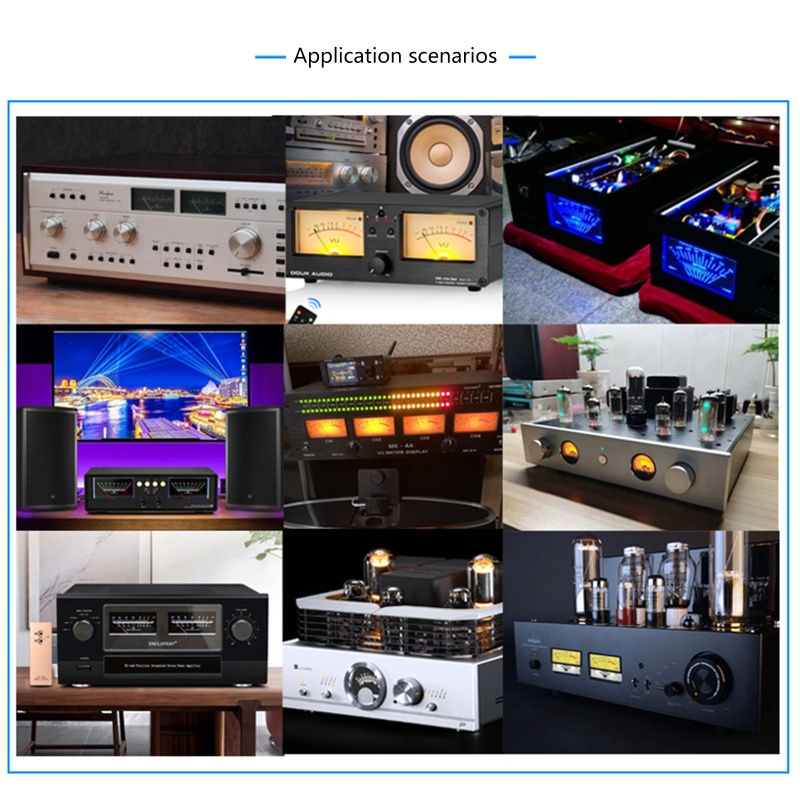 HL Square VU Meter Test DB Level Header VU Meter เครื่องวัดระดับเครื่องขยายเสียง