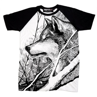 เสื้อยืด แขนสั้น แชปเตอร์วัน ยามิ ลาย หมาป่า ผ้านิ่ม / Wolf Yami Chapter One T-shirt