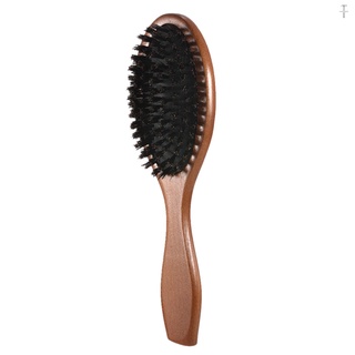 Natural Boar Bristle Hair Brush Comb Oval Anti-static Paddle Hair Extension Brush Scalp Massage Beec