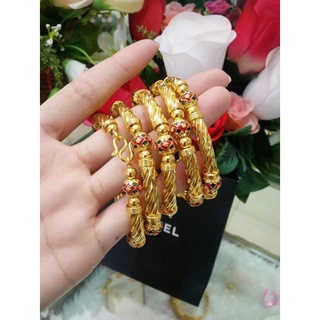 กำไลข้อมืองานหุ้มทองไมครอนลงยา389บาท