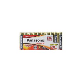 ถ่านอัลคาไลท์ AAA LR03T/10SL PANASONIC | PANASONIC | LR03T/10SL ถ่านไฟฉายและเครื่องชาร์จ งานไฟฟ้า วัสดุก่อสร้าง ถ่านอัลค