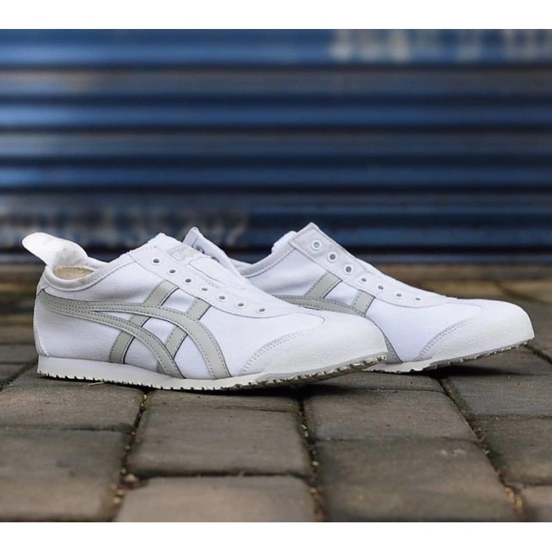 Onitsuka Tiger  Mexico 66 Slip-on (White/Light Sage) ของใหม่ ของแท้100% มีกล่องป้ายครบ 3,800