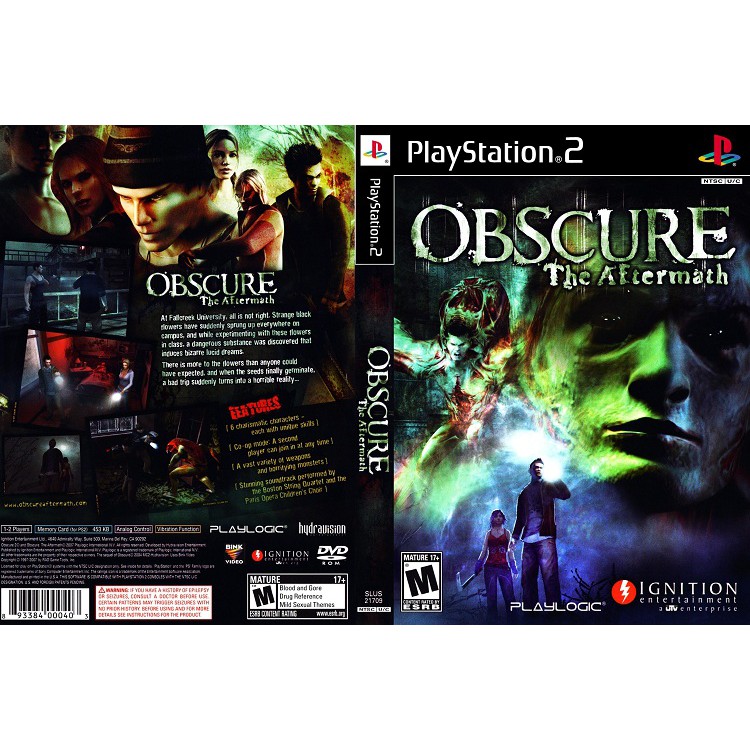 OBSCURE 2 [PS2 US : DVD5 1 Disc] | Shopee Thailand