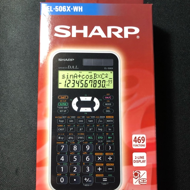 🔥🔥พร้อมส่ง🔥🔥EL-506X-WH เครื่องคิดเลขวิทยาศาสตร์ Sharp