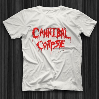 เสื้อยืดผ้าฝ้าย เสื้อยืด ลาย Cannibal Corpse สีขาว สําหรับผู้ชาย และผู้หญิง