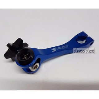 Super S- มือลิงตัวเล็ก Honda CNC สีน้ำเงิน หมุดดาวดำ(Brake Arm Honda CNC-ฺBlackStar)