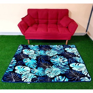 พรมเนื้อกำหยี่ นุ่มพร้อมส่ง 3.5ฟุต 120*160cm.สีสวยชัดผ่าดีสุดๆ