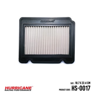 HURRICANE กรองอากาศสแตนเลส , ผ้าแดง Chevrolet ( Aveo , Kalos ) Daewoo ( Kalos ) Pontiac ( G3 , Wave ) HS-0017