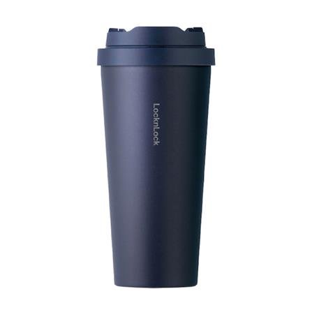 แก้วน้ำ กระติกสุญญากาศ LOCKNLOCK METRO TUMBLER 550 มล. สีน้ำเงิน ขวดน้ำ