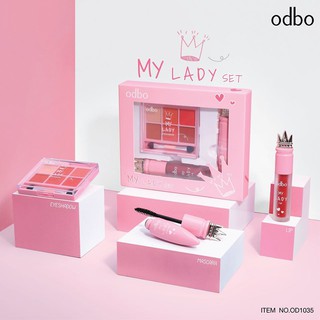 ODBO MY LADY SET OD1035. เซ็ทสุดพิเศษลิปสติกที่ให้ริมฝีปากอวบอิ่ม