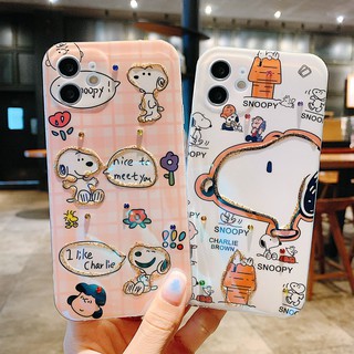 การ์ตูน น่ารัก สนูปปี้ เคสโทรศัพท์ เคส iPhone 13 pro max 12 pro max 12 11 pro max  เคสมือถือ เคส ไอโฟน ip 7p 8plus 7plus xr xs x max case ใหม่ หญิง คู่ ซิลิก้าเจล เปลือกนิ่ม เคส