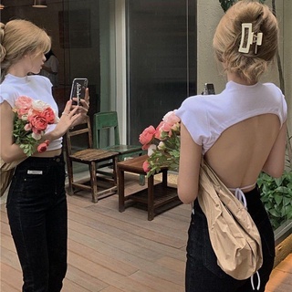 เสื้อยืด เว้าหลังสุดเซ็กซี่ ไม่มีไม่ได้แล้วกำลังมากแรงมาก