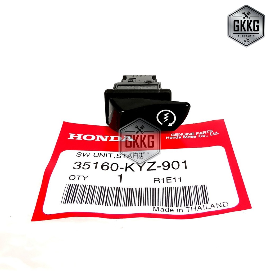สวิทช์สตาร์ท แท้ศูนย์ HONDA W110i, SUPER CUB, W125i ปลาวาฬ, SCOPY-I (2013), ZOMER-X, CLICK125i PCX150 รหัส 35160-KYZ-901