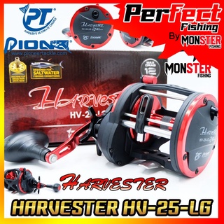 รอกตกปลาทรงกลม PIONEER HARVESTER HV-25-LG SALTWATER (หมุนขวา)