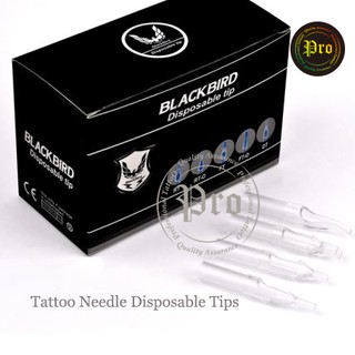 ปลายพลาสติกกระบอกจับสำหรับเครื่องคอยล์ Tattoo Needle Disposable Tips RL (เดินเส้น)