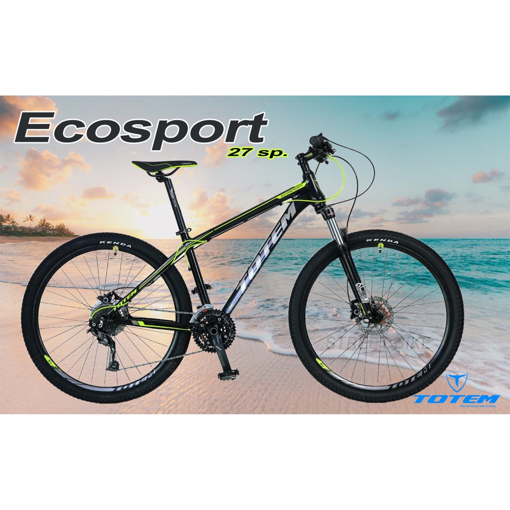 แถมฟรี!! ไฟหน้า/ท้าย LED จักรยานเสือภูเขา 27.5" TOTEM  Ecosport